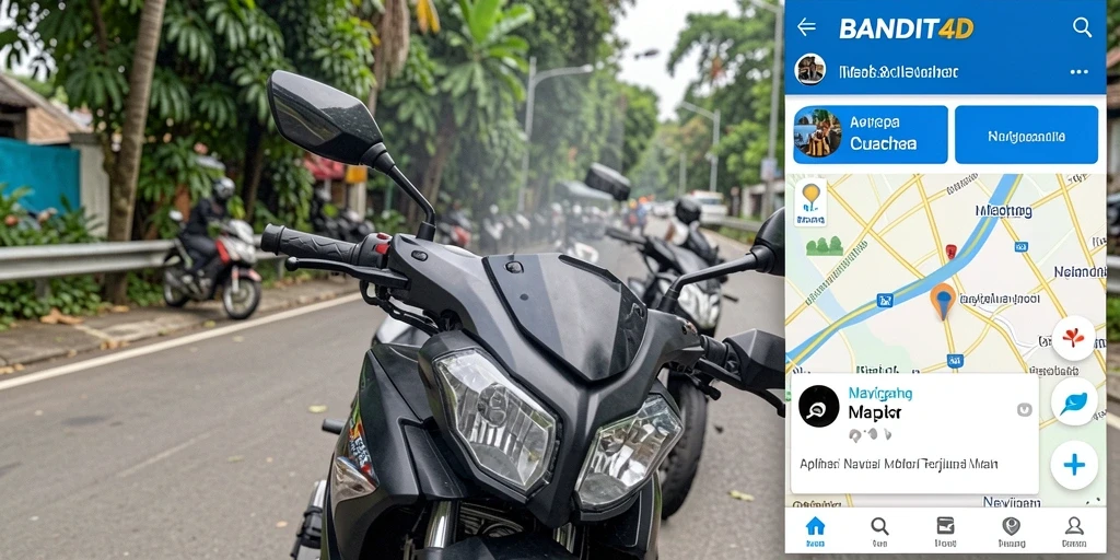 Antarmuka BANDIT4D dengan fitur navigasi motor yang lengkap.