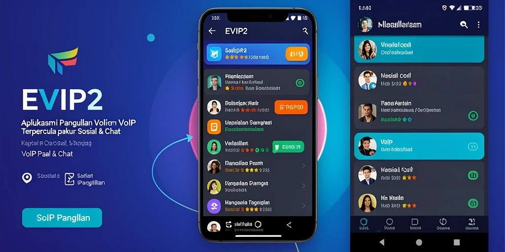 Tampilan antarmuka aplikasi EVIP2 yang intuitif dan menarik.