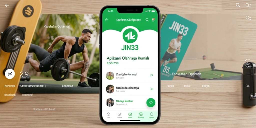 Tampilan antarmuka pengguna aplikasi JIN33 yang intuitif dan sederhana.