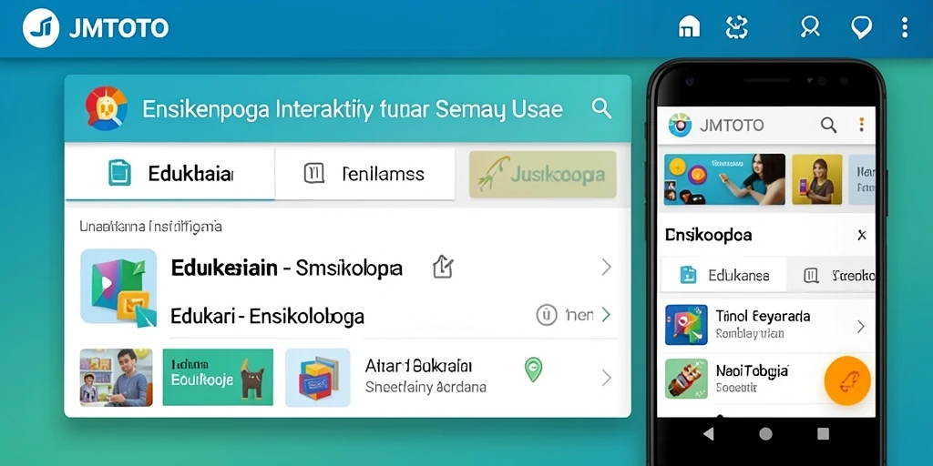 Antarmuka aplikasi JMTOTO yang modern dan intuitif.