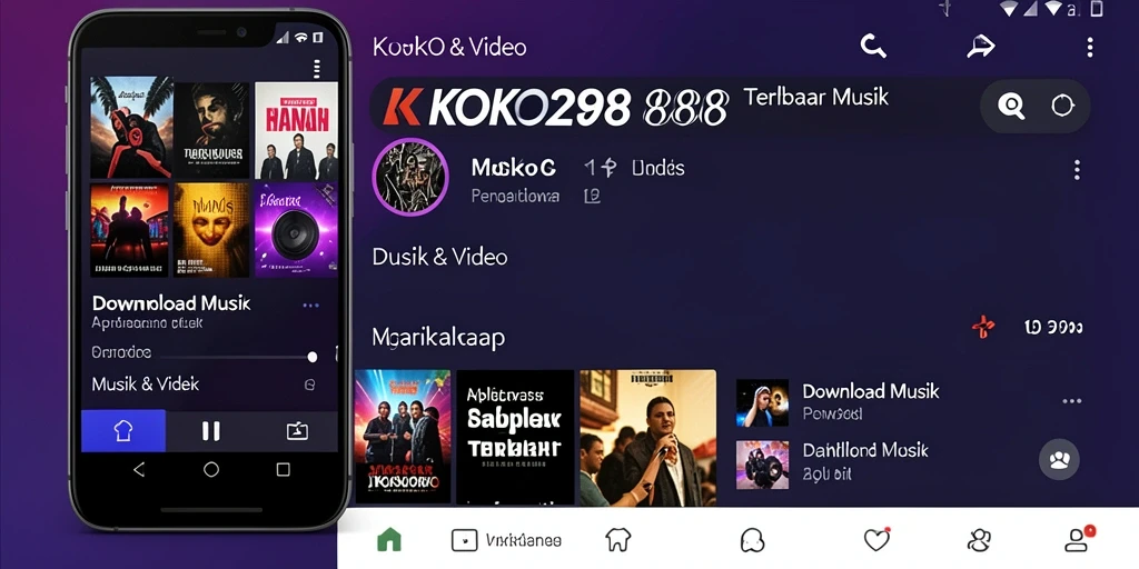 Tampilan antarmuka KOKO288 untuk download musik yang mudah digunakan.