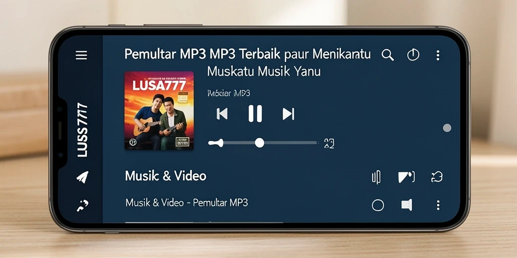 Tampilan antarmuka LUSA777 dengan fitur Pemutar MP3 yang intuitif.