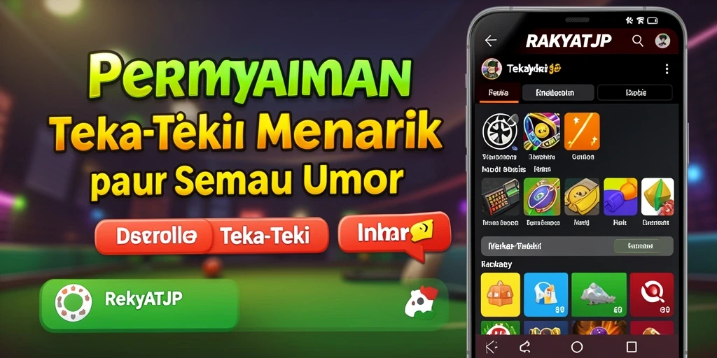 Tampilan antarmuka permainan Teka-Teki RAKYATJP yang menarik dan interaktif.